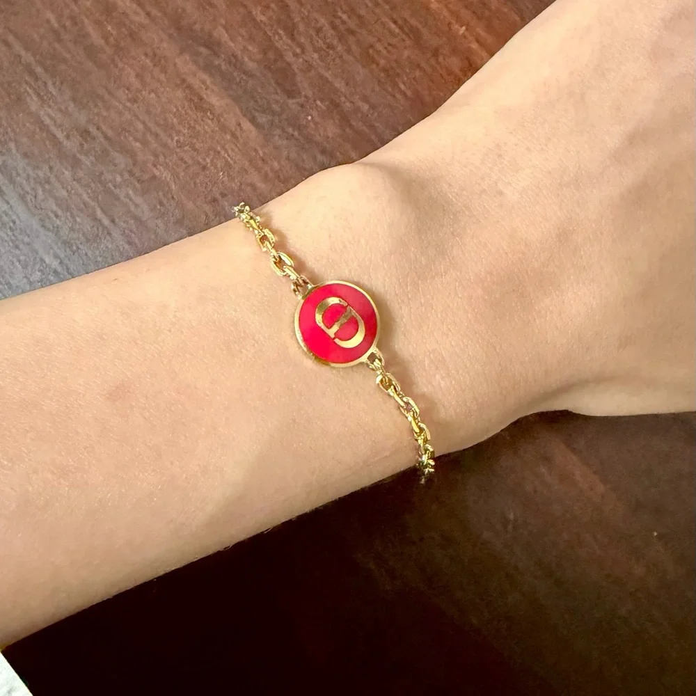 Dior Gold Bracelet with Red Accent - Picture 3 of 3